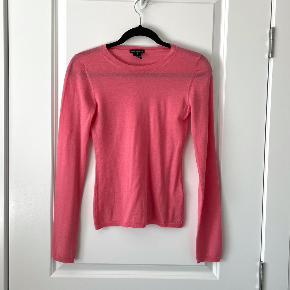 CLUB MONACO / MERINO WOOL LONG SLEEVE TOP